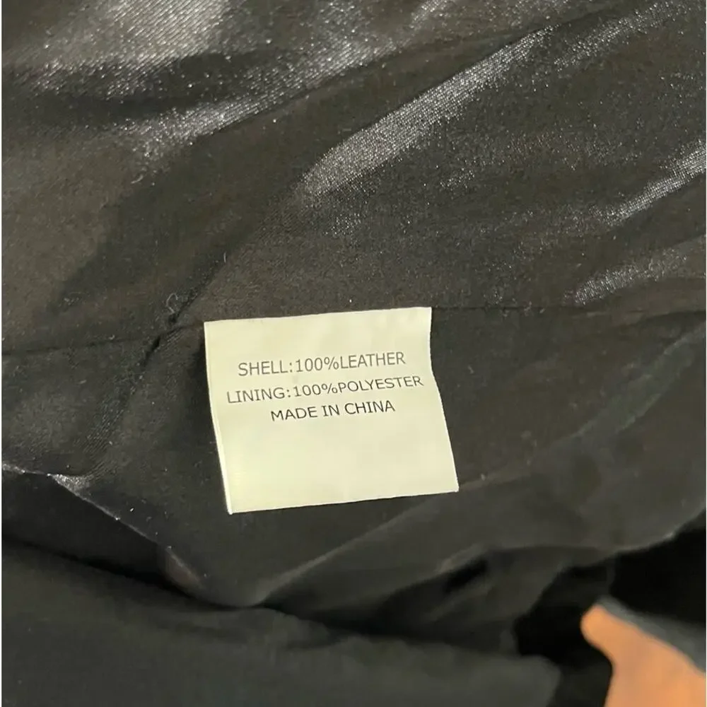 Bagatelle Black Suede Moto Biker Jacket Size 12 (Fits like a US 8) Rocker